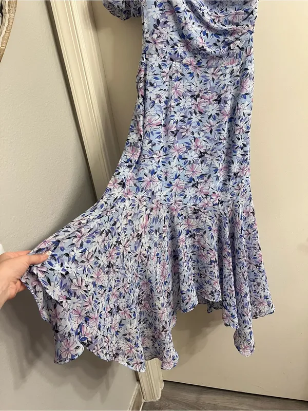 ASTR Santorini One Shoulder Midi Dress Small - Image 10