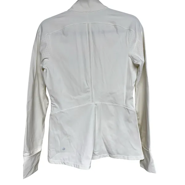 Lululemon‎ Sleek Essentials Jacket White Women's Size 10 - Image 2
