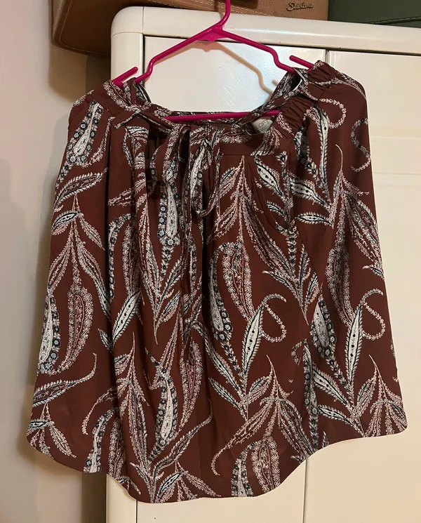 Paisley Knee Length Skirt  - Image 3