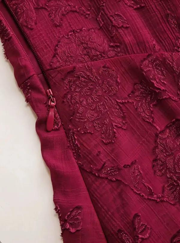 Cider Maxi Dress Wine Red - Image 4