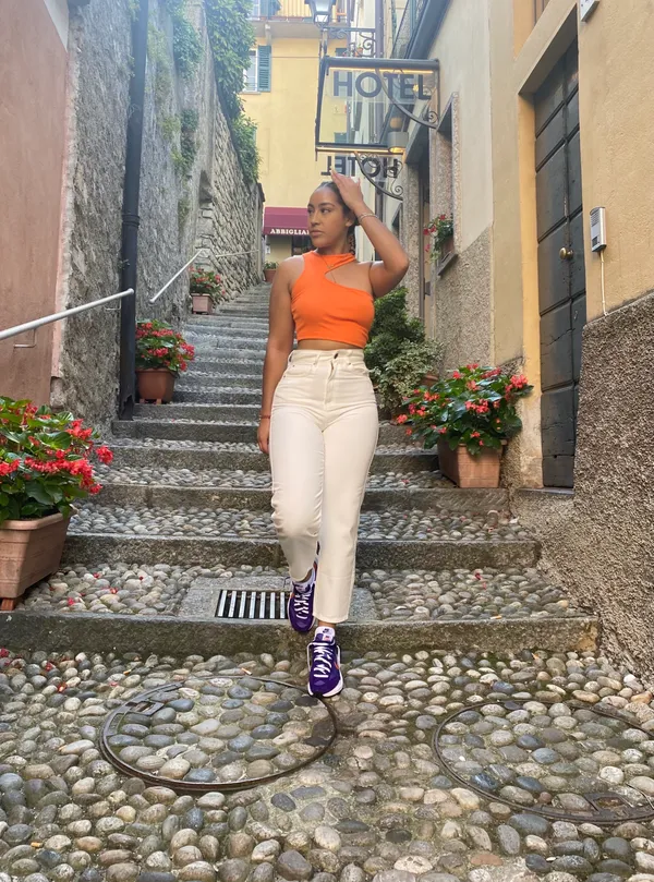 Orange Crop Top Size M - Image 2