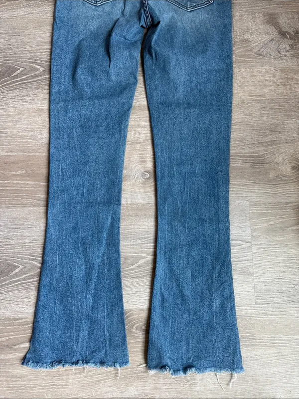 Mother The Runaway Step Fray Jeans in Runaway Train 26 - Image 10
