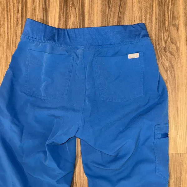 FIGS Zamora Technical Collection Scrub Pants Jogger Style Drawstring Blue Size S - Image 9