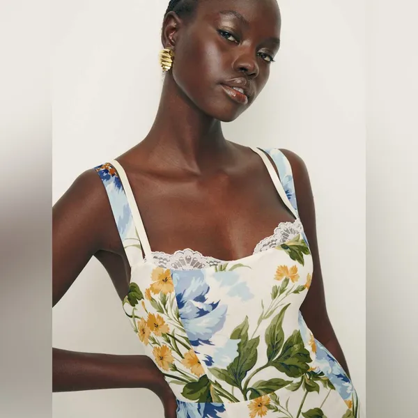 REFORMATION Irisa Dress In Botanis, Size 2, $278 - Image 3
