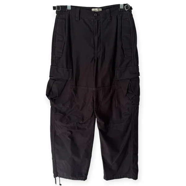 Tna Aritzia Strobel Cargo Pants Black Wide Leg Cinch Women’s Size 6 - Image 4