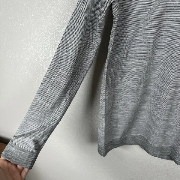Lululemon Swiftly Tech Long Sleeve Womens Sz 6 Heathered Gray Athleisure Active - Image 3