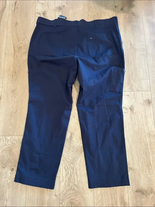 Lee® Women's Plus Ultra Lux Comfort Flex-To-Go Utility Pant Mood Indigo, 24W NWT - Image 5