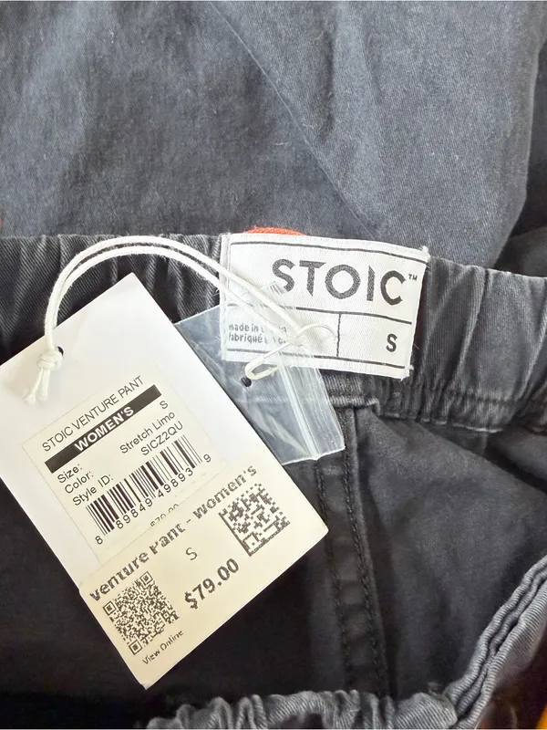 NWT Stoic Women’s Venture Pants High Rise Belted Hiking in Stretch Limo S - Image 7