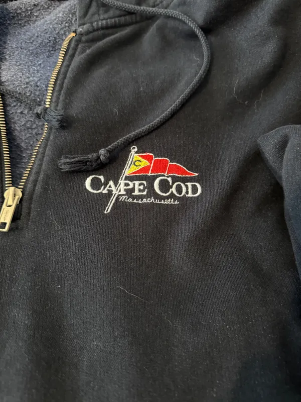 John Galt Navy Blue Quarter-Zip - Image 2