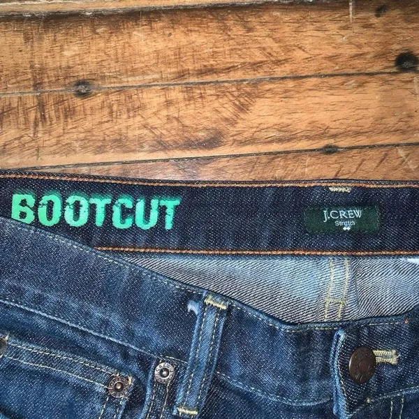 J Crew dark wash bootcut 30 normcore western jeans - Image 3