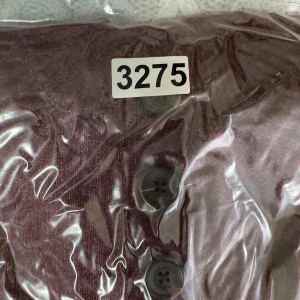 3275 | Y2K Abercrombie & Fitch Henley Sweater Dress Burgundy Women S - Image 13