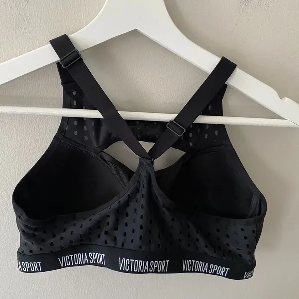 Victoria's Secret Sport Bra Women's Size S Black Sportwear Athleisure - Image 4
