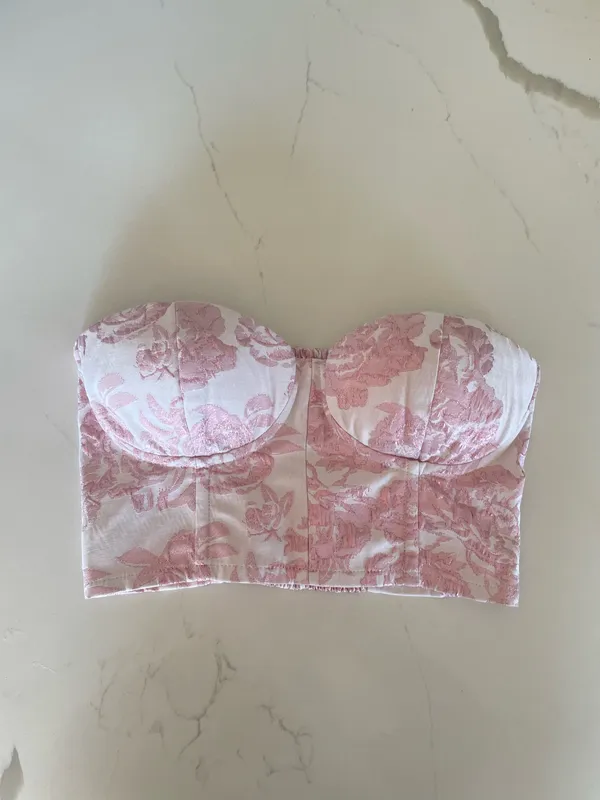 Altar'd State Corset Top Floral - Image 7