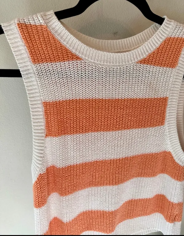 AE Striped Sweater Tank Top XS - Image 7