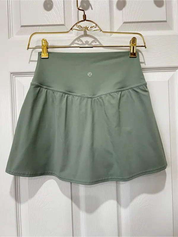 Lululemon Align High-Rise Skirt Green Size 6 Golf Sporty Athleisure Skort - Image 9