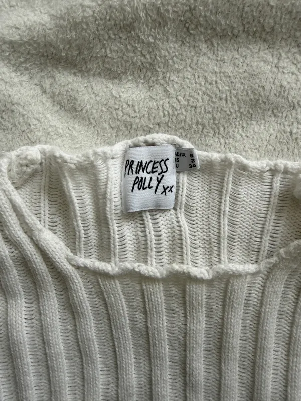 Princess Polly Adrianna Sweater - White Knit - Image 4