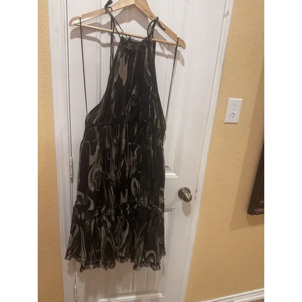 Calvin Klein NWT Banana Republic Marble Halter MIDI Dress - sz XL New With Tags - Image 4
