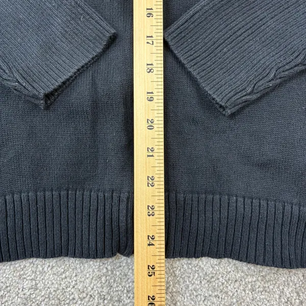 LRL Lauren Ralph Lauren Full Zip Sweater Jacket Womens XL Black Capsule Wardrobe - Image 4