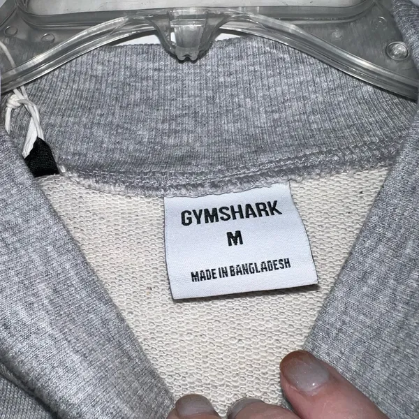 Gymshark Rest Day Cotton Contour Pullover in Gray Size Medium New with tag - Image 8