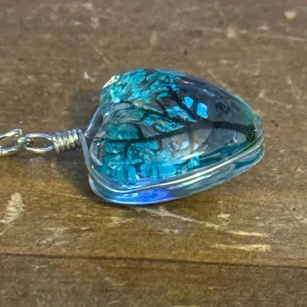 925 silver tree of life heart pendant necklace - Image 4