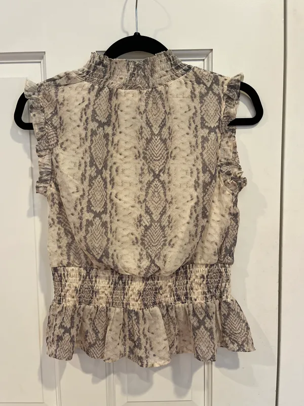 TJ Maxx Japan Snakeskin Top - Image 2