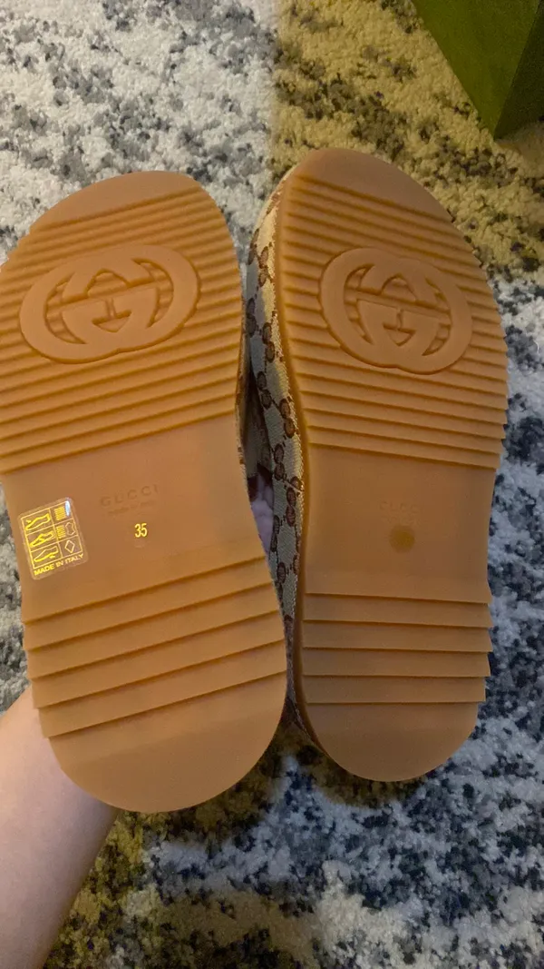 Gucci GG Supreme Platform Sandal Size 35 - Image 5