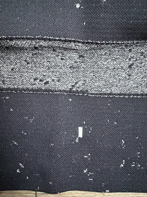Lululemon Rest Less Cropped 1/2 Zip Herringbone Fade Black / White Sz 4 - Image 7