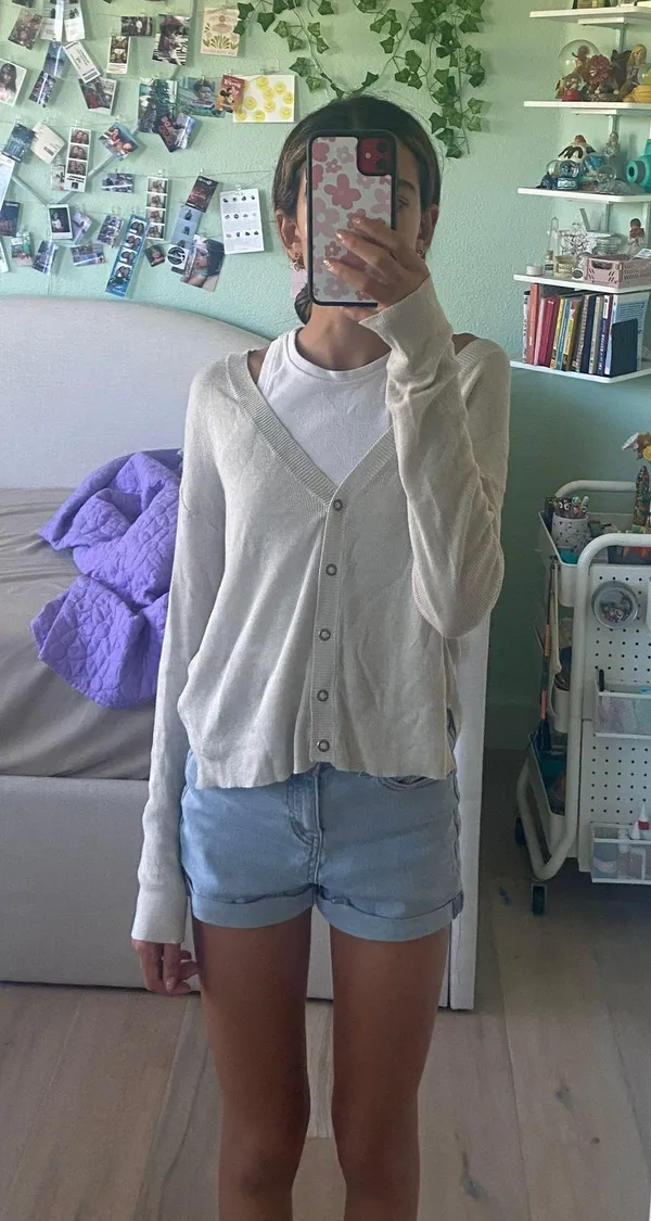 H&M Beige Cardigan - Image 6