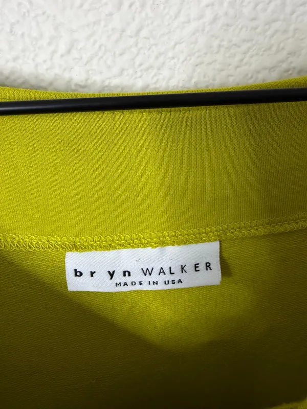 Bryn Walker Alden Shirt in Bamboo‎ Fleece Yellow Womens Size S - Image 4