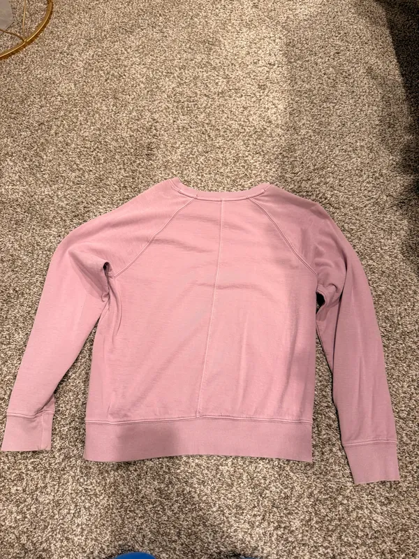 Purple Athleta Long Sleeve Crewneck - Image 3
