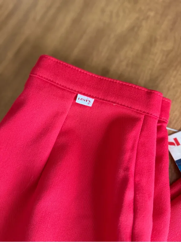 Vintage Levi’s Womenswear Red High Waist Trousers Deadstock 70s Pants - Image 13