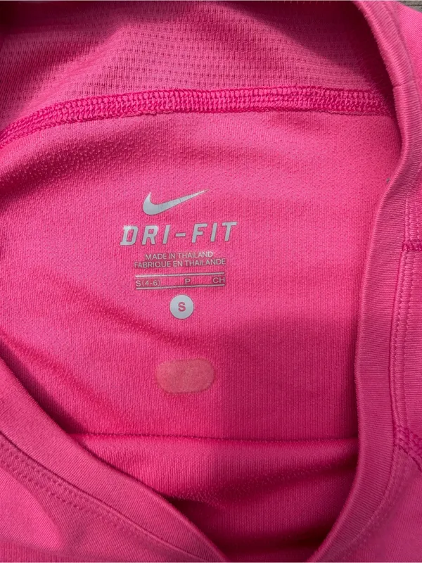 Nike Pink Short Sleeve Dri-FIT Athletic Tee - Image 3