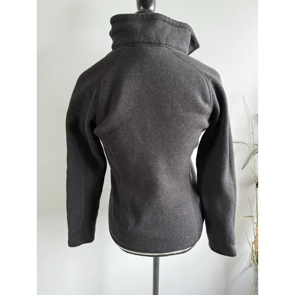Patagonia Better Sweater 1/4 Zip Womens‎ Sz XS Gray Logo Pullover - Image 2