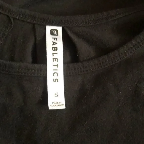 5/$30 🎈 Fabletics women’s small black Whitney‎ cut out tee - Image 4