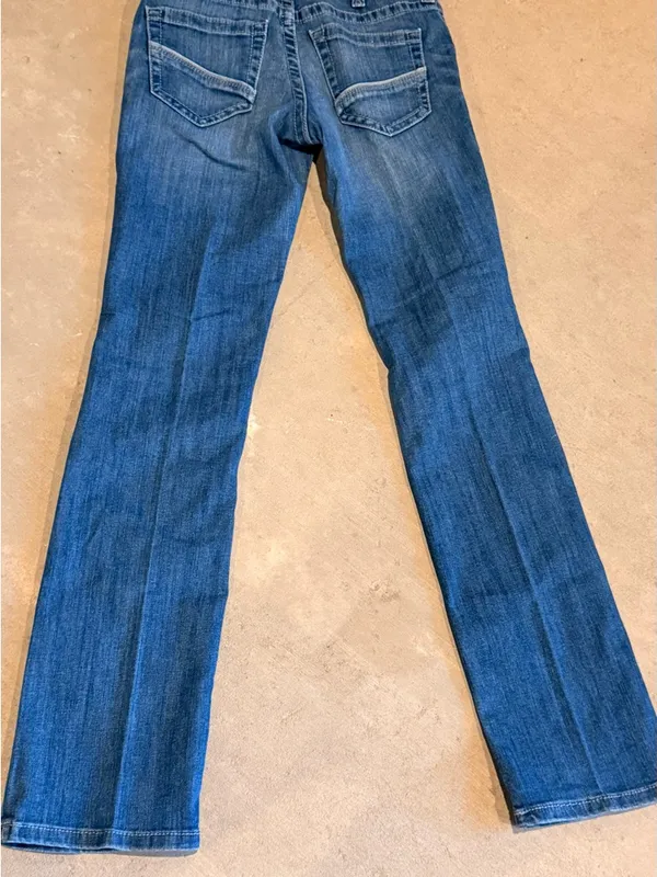 Ariat Women's Dark Blue Wide Leg Jeans - Image 8