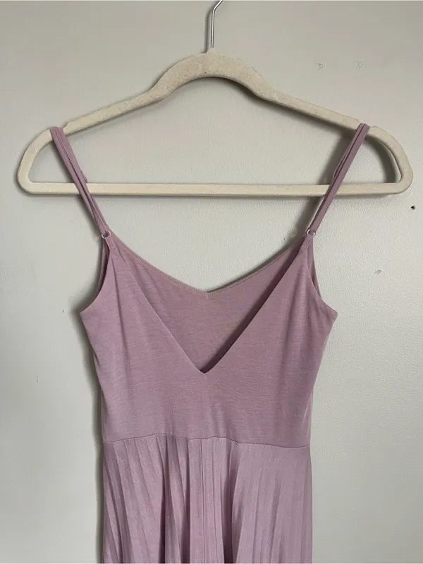 ASOS | Mauve Purple Spaghetti-Strap Pleated Maxi Dress Sz 0 - Image 8