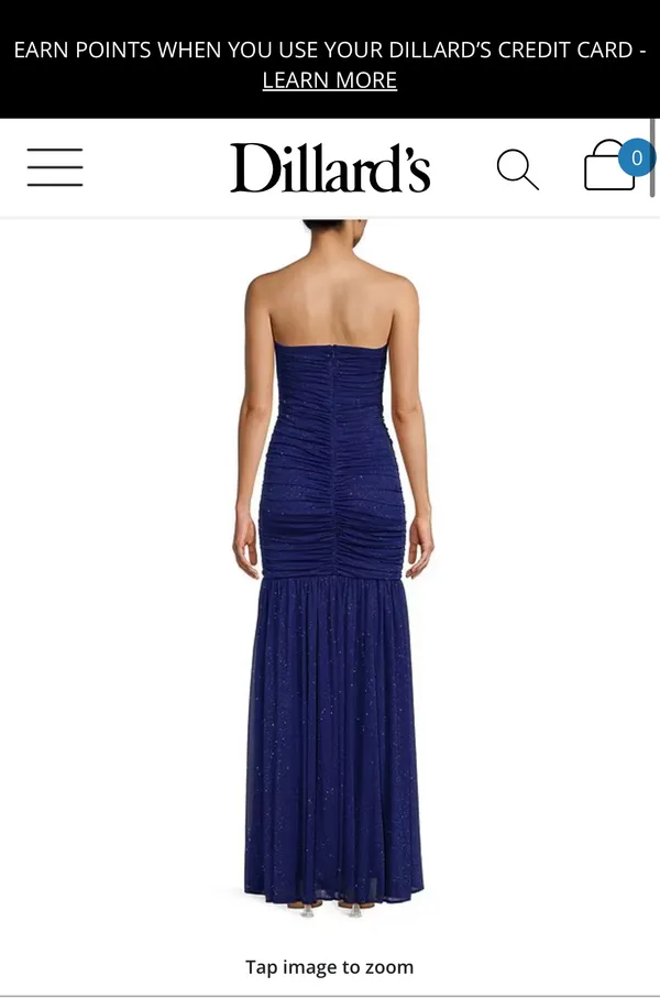 Jump Blue Sparkly Gown - Image 5