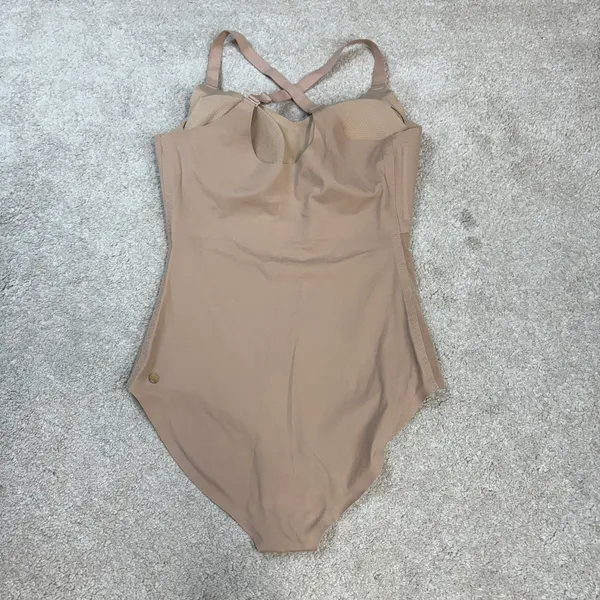 NWOT Honeylove Shaping Supportive Cami Bodysuit Nude Sand Size L - Image 2