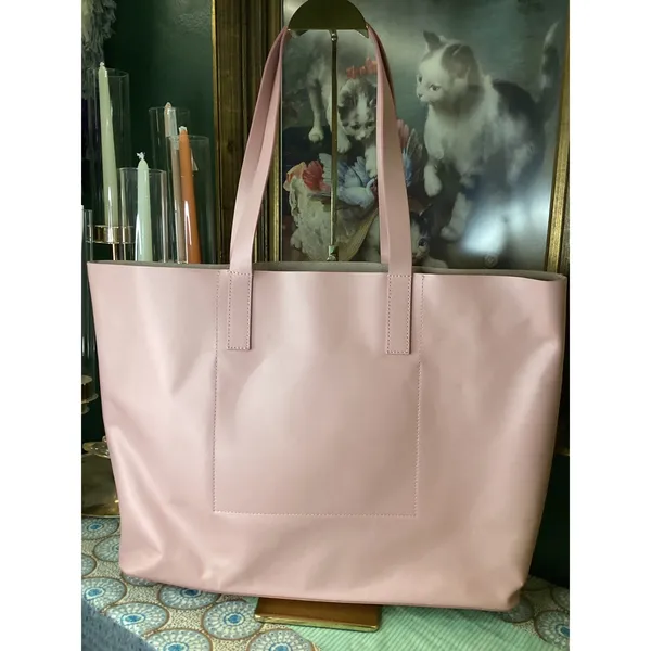 Everlane Day Market Tote Blush Pink Italian Leather‎ Shoulder Bag Handbag Womens - Image 3