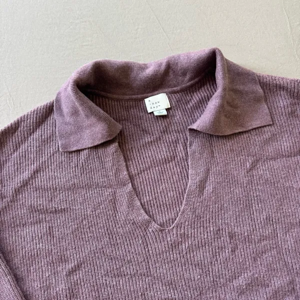 A New Day. Johnny Collar Polo Sweater - Image 6