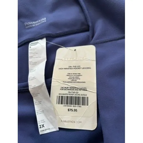 Fabletics PowerHold On-The-Go High-Waisted Pocket Leggings Navy Blue 2X NEW - Image 6