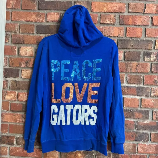E5 College Classics womens Florida Gators full zip sequins jacket blue L Size L - Image 5