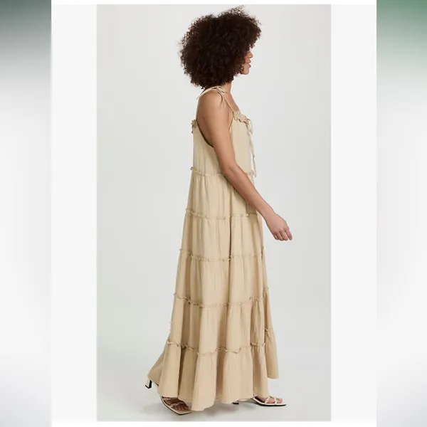 Anthropologie / Charlie Holiday Senorita Maxi Dress | Size 2 Boho coastal‎ - Image 4