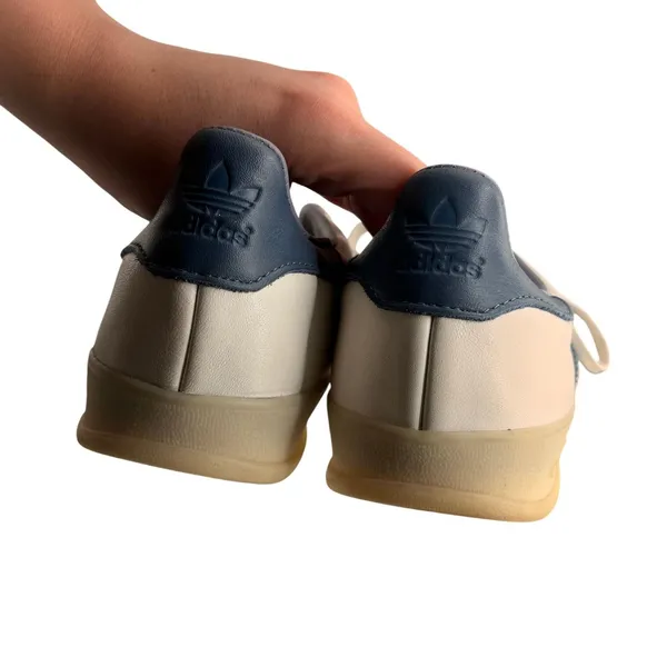 Adidas 5.5 WhiteNavy Blue Sneakers Retro Athletic Casual Shoes Women's College - Image 4