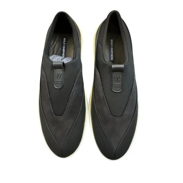 Wolf & Shepherd Cruise Tre Size 40 W 9 M 7.5 Black White Leather Slip On Sneaker - Image 12