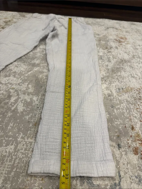 White Cotton pants Size XS - Image 5