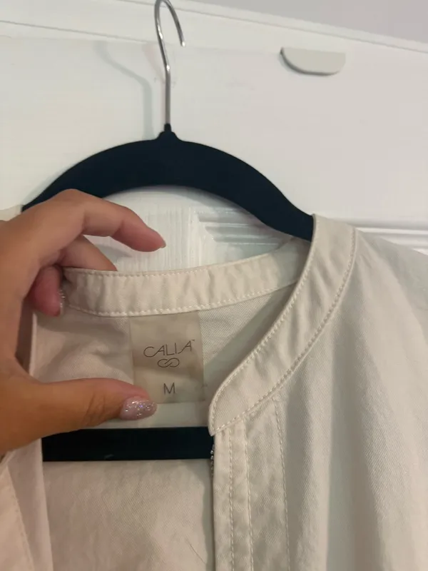 CALIA Soft Utility Romper Unbleached Medium - Image 4