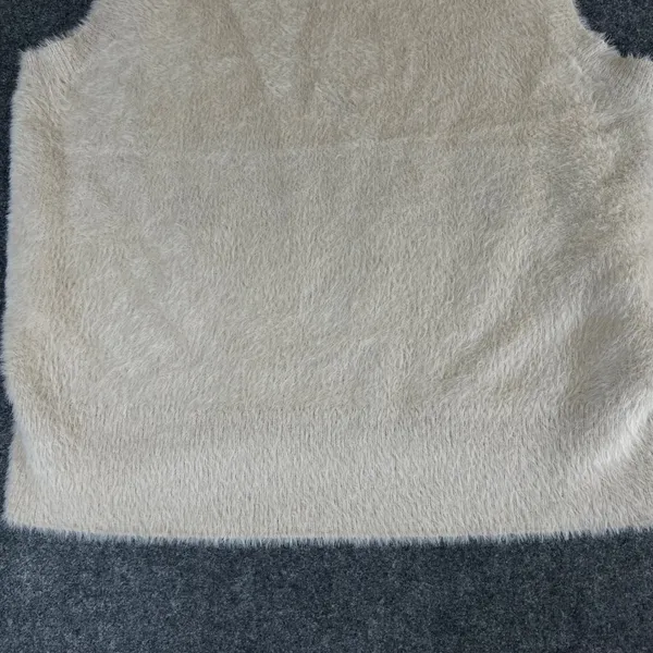 Bailey 44 Womens Eyelash Knit Mock Neck Sleeveless Sweater Vest Tan Beige Large - Image 8
