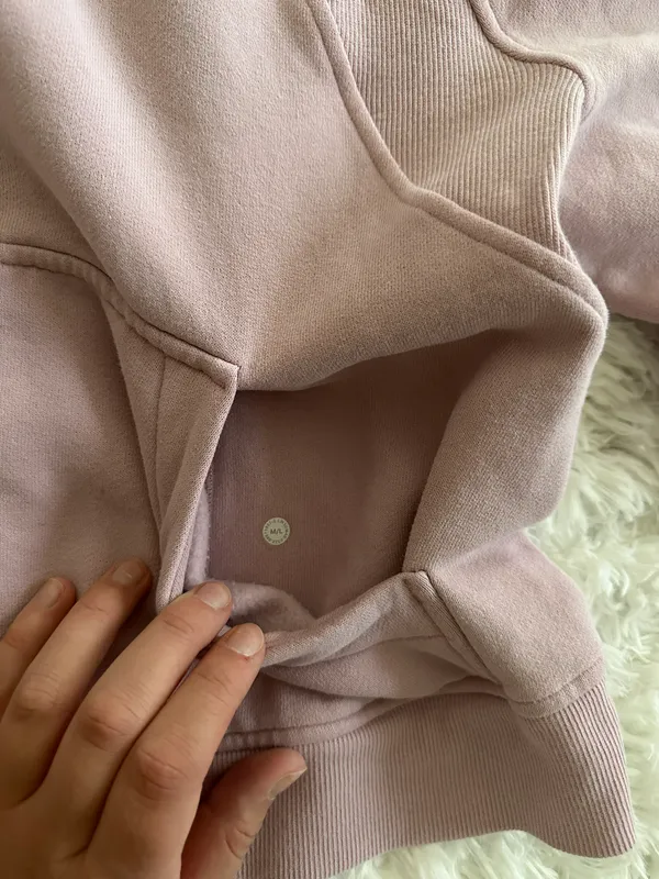 Lululemon Scuba Oversized Half-Zip Hoodie in Pink Peony - Image 11