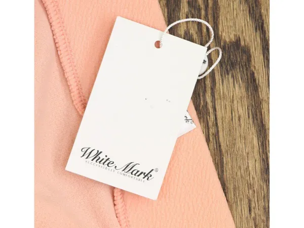 NWT White Mark Fit & Flare Midi Skirt with Pockets PS709 Peach Orange 2X - Image 10